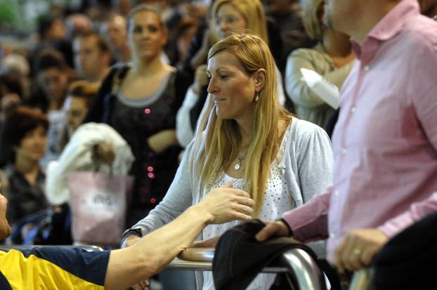 Rijeka: Janica Kosteli? s de?kom Danielom pratila vaterpolsku utakmicu