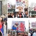 FOTO Ovo su najoriginalniji transparenti iz Beograda: 'Ruke su vam krvave', 'Što ćaci gugla'