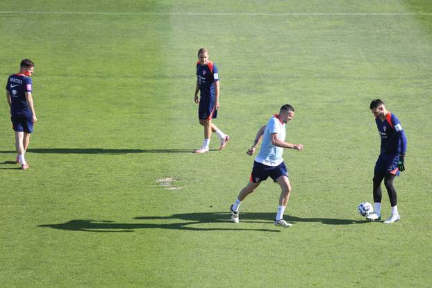 Rijeka: Nogometaši Hrvatske odradili trening na Rujevici