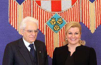 Predsjednica i premijer primili predsjednika Italije Mattarella