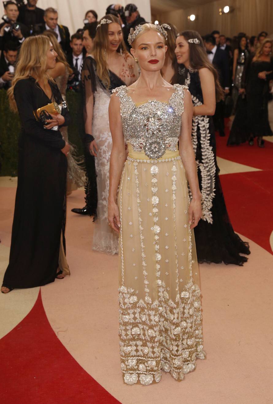 Actress Kate Bosworth arrives at the Met Gala in New York