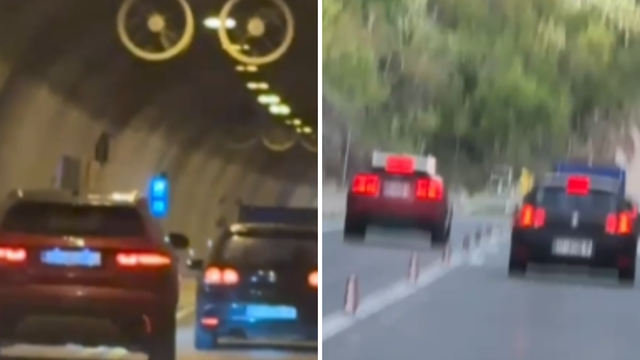 VIDEO Šokantne snimke kod tunela Učka: Nepoznati vozač opasno pretjecao kolonu vozila