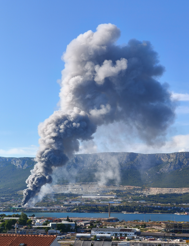 FOTO Buktinja u Kaštelima: 'Sve smrdi po dimu, odjekuju sirene. Strah nas je da se ne proširi!'
