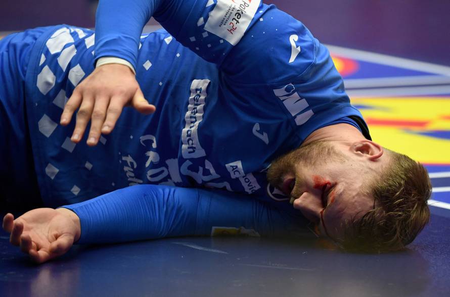 Herning, Denmark, 010226. Jyske Bank Boxen Hall. Third place match of the European Handball Championship, Iceland - Croa