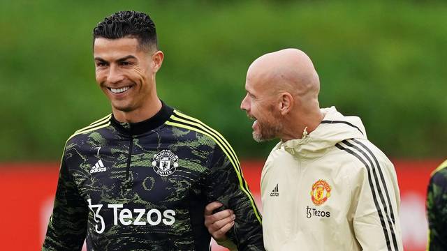 Cristiano Ronaldo and Erik ten Hag File Photo