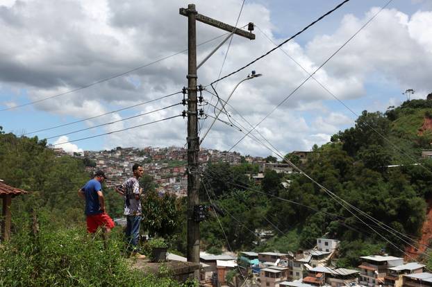 Aftermath of heavy rains in southeastern Brazil