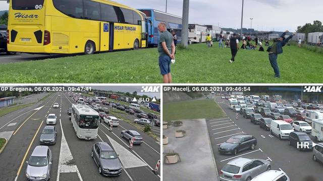 VIDEO Nervoza na granici: 'Dva sata čekamo za ući u Sloveniju, a ispred nas je gomila buseva'