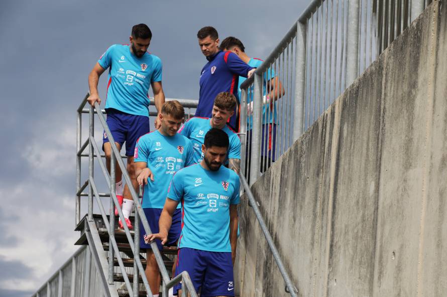 Rijeka: Trening Hrvatske nogometne reprezentacije