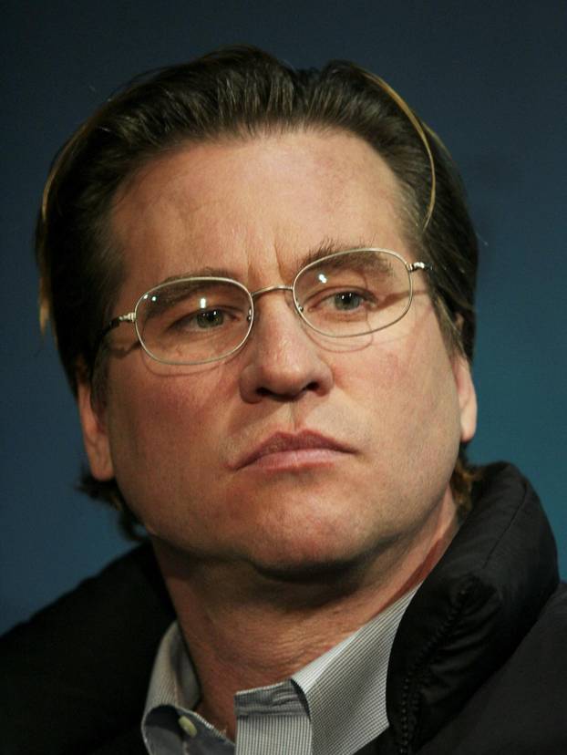FILE PHOTO: U.S. actor Val Kilmer looks towards the media during a press conference in New Orleans