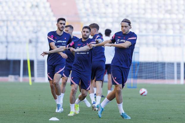 Split: Trening hrvatske nogometne reprezentacije na Poljudu