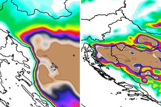 Na Badnjak i Božić u ovom će dijelu Hrvatske biti metar snijega! Pogledajte ovu kartu...