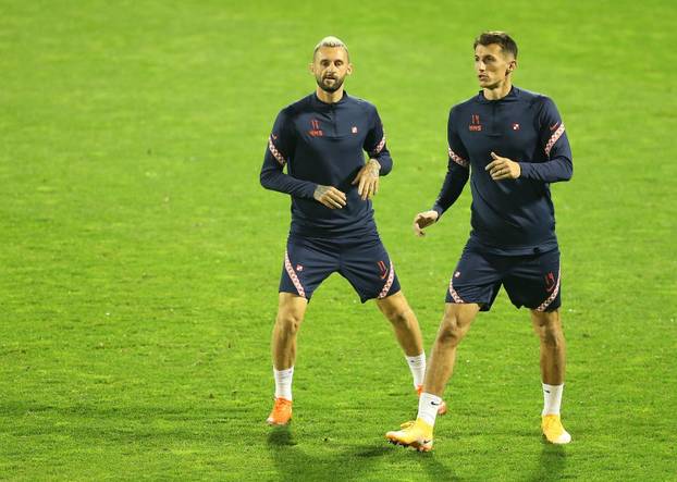 Zagreb: Hrvatska nogometna reprezentacija odradila trening uoči utakmice sa Švedskom u Ligi nacija