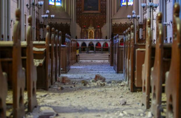 Zagreb: Oštećenja na franjevačkom samostanu Sv. Franje nakon velikog potresa