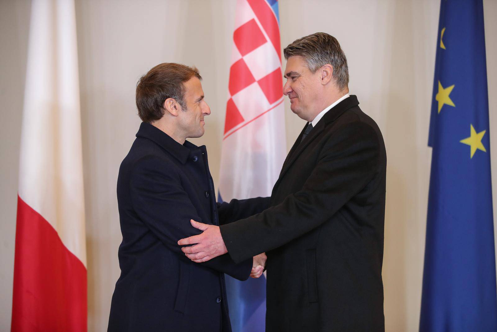 Zagreb: Predsjednik Milanović sastao se s predsjednikom Francuske Republike Emmanuelom Macronom 