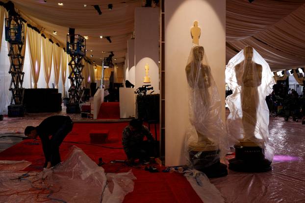Preparations for the 96th Academy Awards in Los Angeles