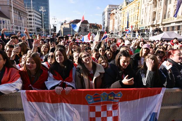 Zagreb: Svečani doček rukometaša nakon osvojenog srebra na Svjetskom prvenstvu