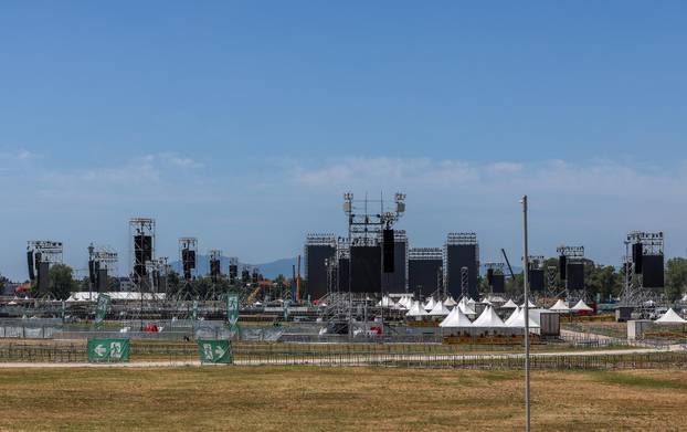 Zagreb: Radovi na hipodromu uoči koncerta Marka Perkovića Thompsona