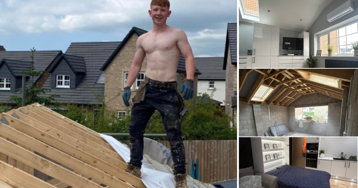 An 18-year-old’s hard work and dedication impresses every mother as he remodels his parents’ garage single-handedly