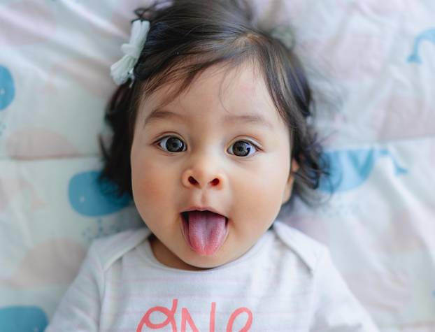 Beba plazi jezik