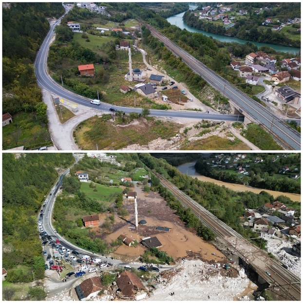Godina dana od katastrofalnih poplava u BiH: Kako je Jablanica izgledala tada, a kako danas