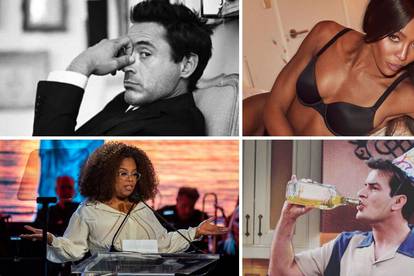 Oprah uzimala crack, Downey se počeo drogirati sa 6 godina