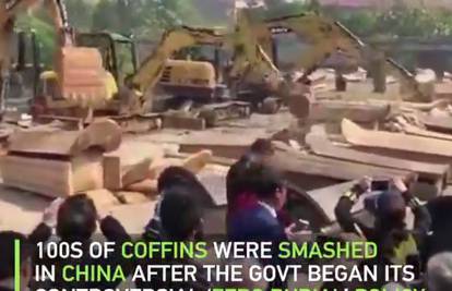 Bagerima su uništili na tisuće lijesova: 'Kremirajte pokojnike'