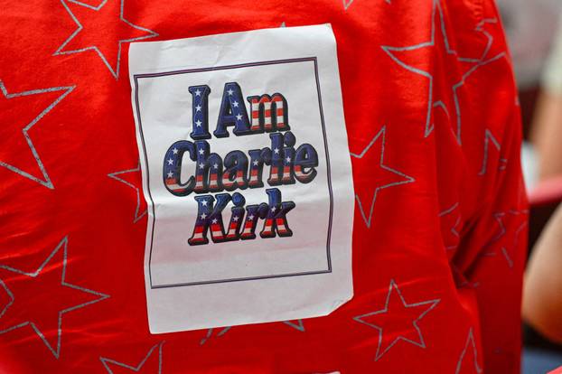 Memorial service for slain conservative commentator Charlie Kirk, in Glendale