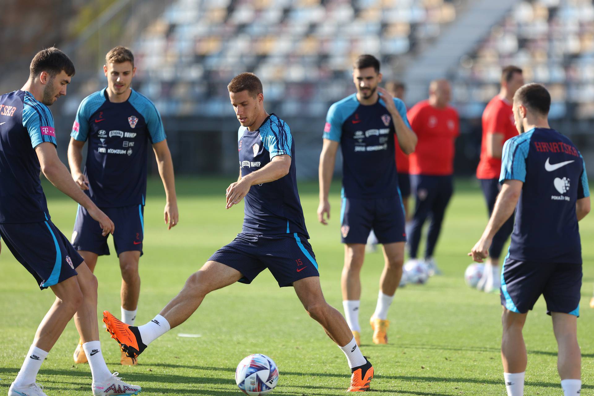 Rijeka: Na stadionu Rujevica održan trening Hrvatske nogometne reprezentacije 