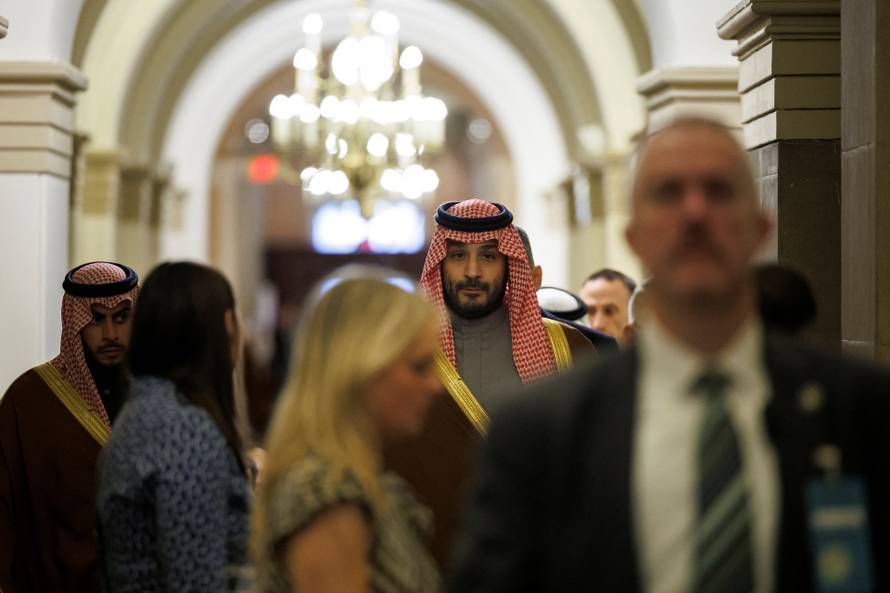 Saudi Prime Minister Mohammed bin Salman at the U.S. Capitol