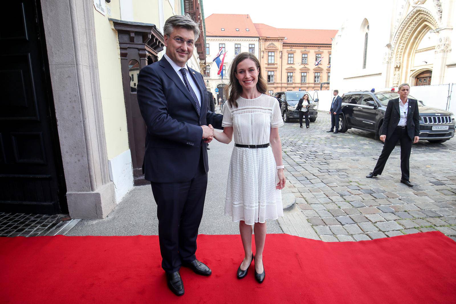 Zagreb: Andrej Plenković primio Sannu Marin, predsjednicu Vlade Republike Finske