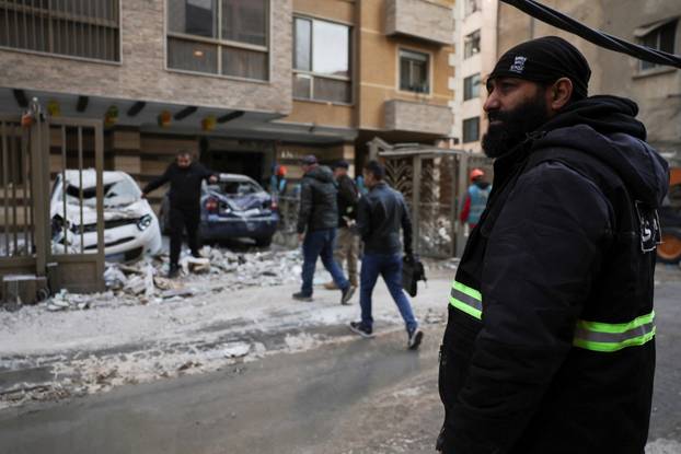 Aftermath of an Israeli strike, in central Beirut