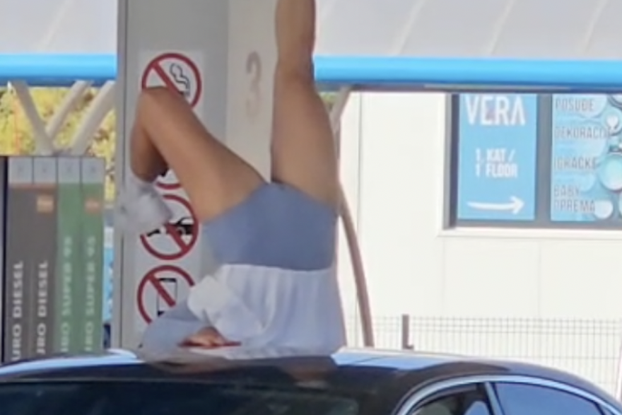 Gimnastika na benzinskoj pumpi