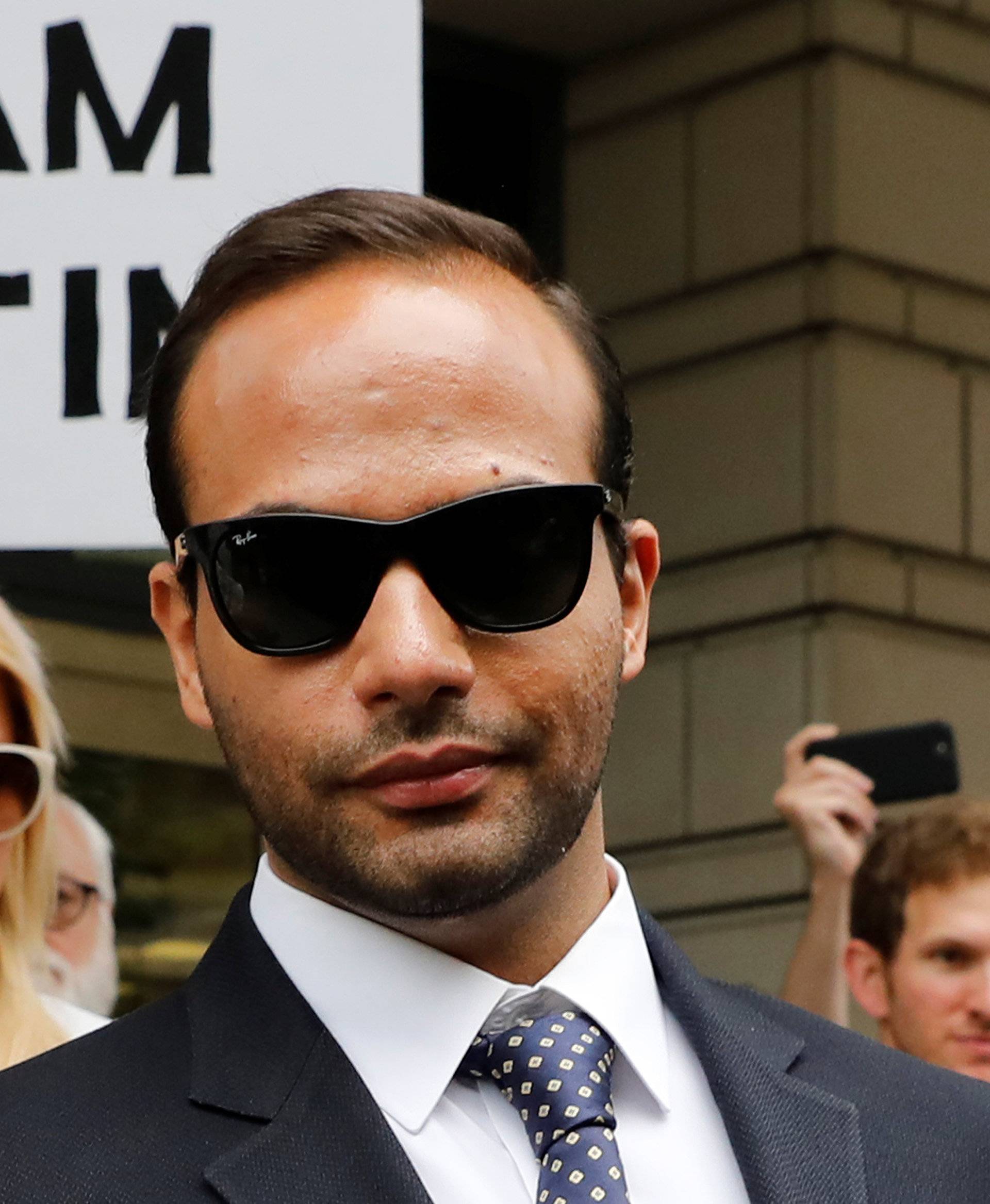 George Papadopoulos leaves U.S. District Court in Washington