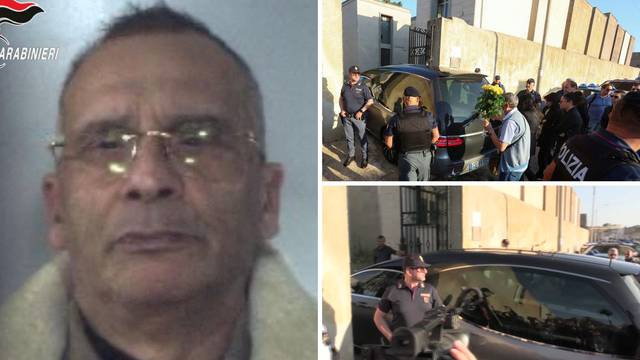 VIDEO Groblje prepuno policije. Pokopan zloglasni šef mafije: 'U grob je odnio tajne Cosa Nostre'