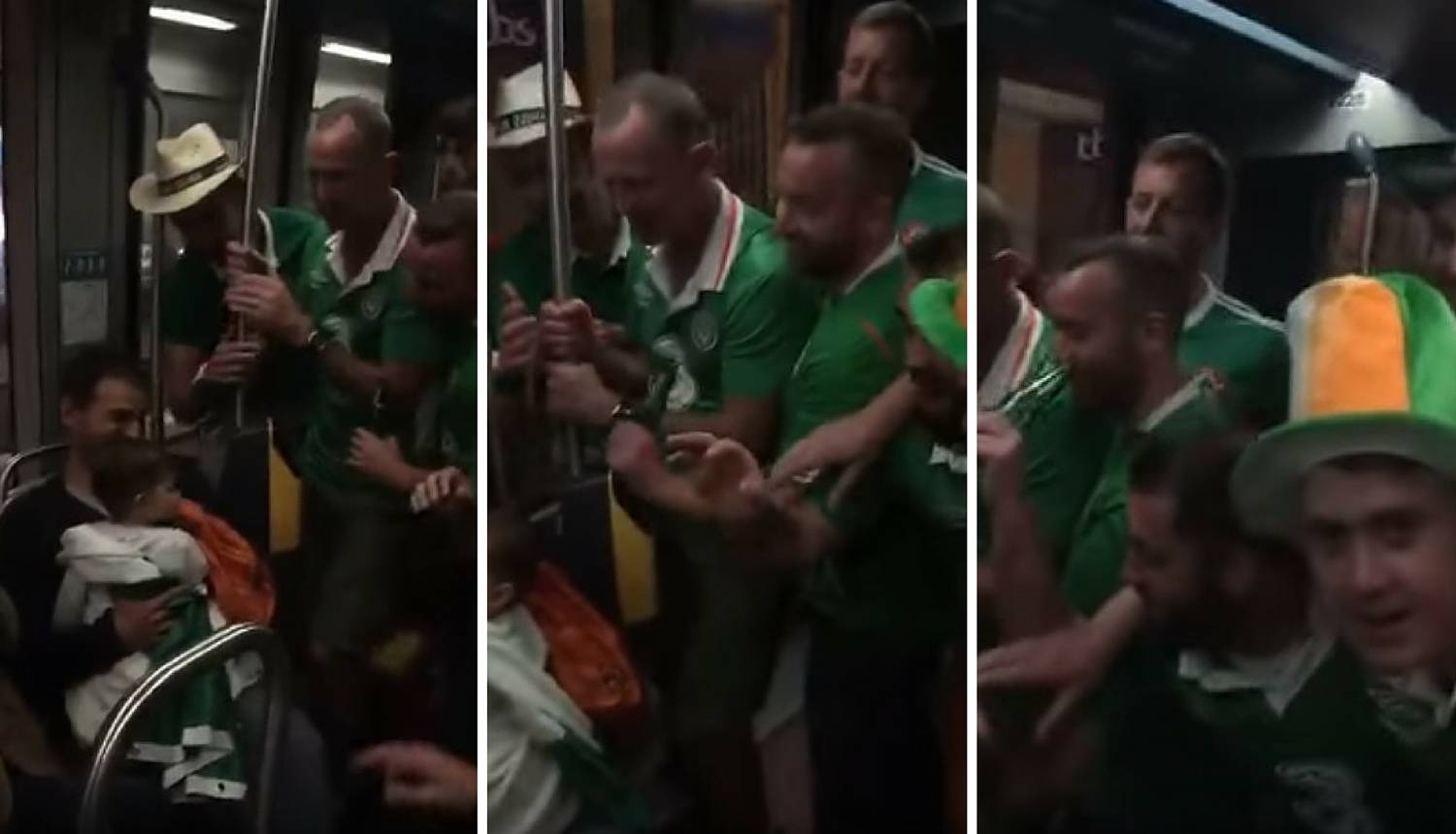 Irski navijači pjevali uspavanku bebi koju je držao tata Francuz