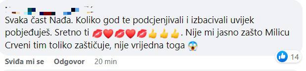 Publika 'Survivora' oduševljena Nađinom pobjedom: 'Najbolja  i najiskrenija, izbacit ćeš i Milicu'