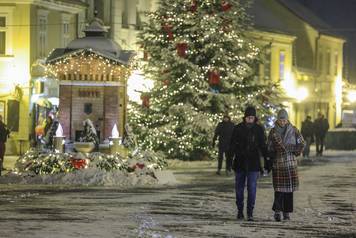 No&cacute;na idila u Samoboru prekrivenom snijegom