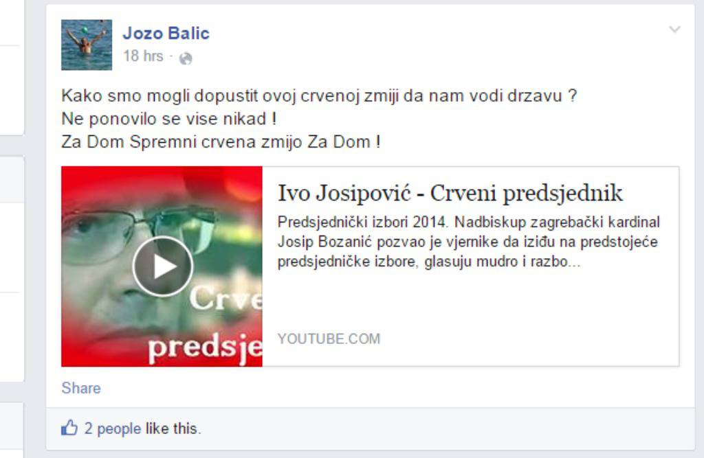 Facebook/Jozo Balic