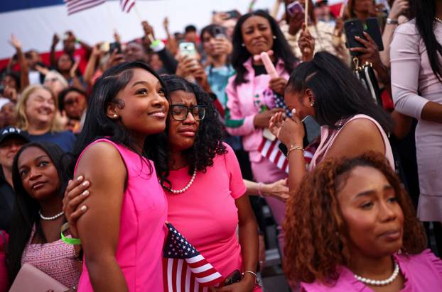 Democratic presidential nominee U.S. Vice President Kamala Harris delivers speech conceding 2024 U.S. Presidential Election to President-elect Trump at Howard University in Washington
