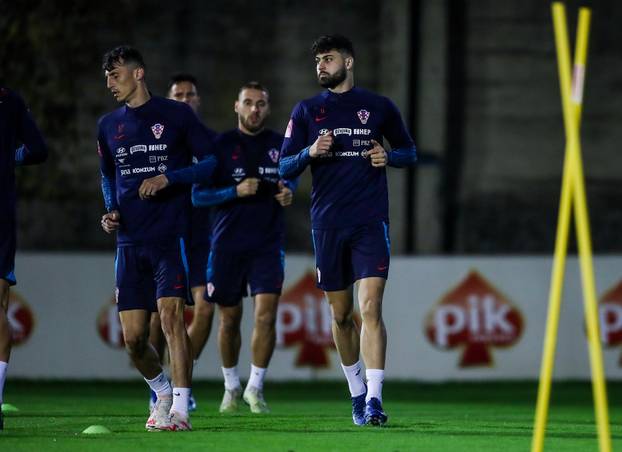 Zagreb: Trening nogometne reprezentacije na terenu Hitrec Kacijan
