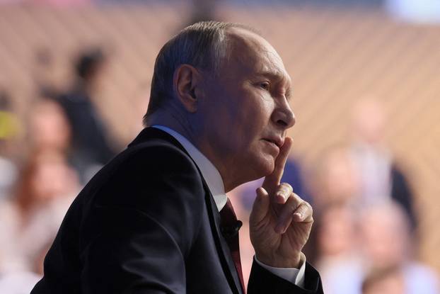 Russian President Putin holds the annual press conference in Moscow