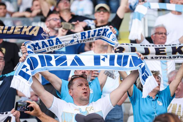 Rijeka: Navijači na utakmici finala SuperSport Hrvatskog nogometnog kupa, HNK Rijeka - NK Slaven Belupo