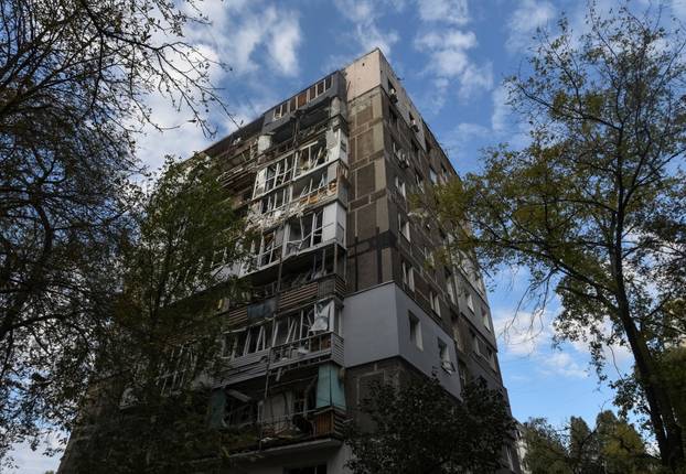 Aftermath of a Russian missile attack in Dnipro