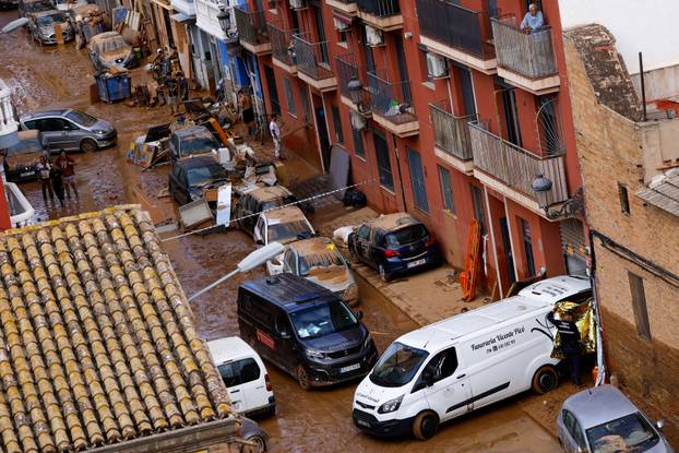 Aftermath of floods in La Torre, Valencia