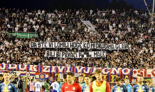 FOTO Vulgarna poruka Torcide: 'Da ste vi lomili noge kao mi glave, bili bi prvaci pi**e male'