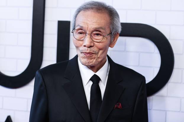 Los Angeles, United States. 12th June, 2022. LOS ANGELES, CALIFORNIA, USA - JUNE 12: South Korean actor O Yeong-su (Oh Young-soo) arrives at Netflix's 'Squid Game' Los Angeles FYSEE Special Event held at Raleigh Studios on June 12, 2022 in Los Angeles, Ca