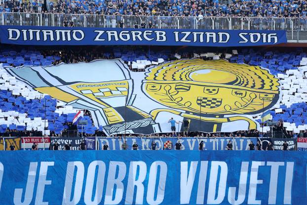 Zagreb: Navijači na utakmici Dinama i Lokomotive