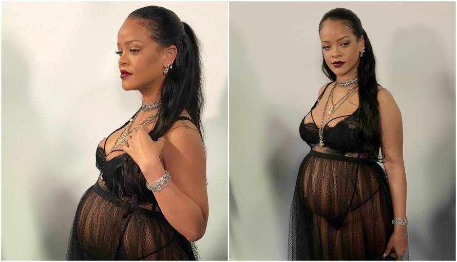 Trudna Rihanna stigla na reviju u Parizu samo u donjem rublju