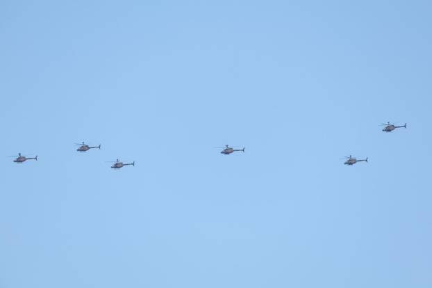 Zagreb: Generalna proba svečanog vojnog mimohoda - zračne snage 