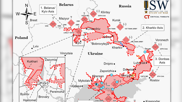 Američki institut objavio kartu ruskog osvajanja u Ukrajini: 'Putin se sprema na dugi rat'